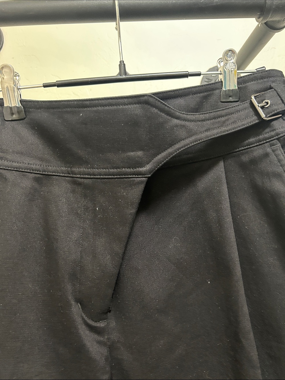 Express Black Wide-Leg High-Waist Women's Trousers - Picture 9 of 16